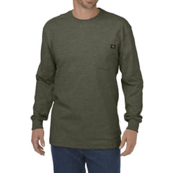 Dickies mens Long Sleeve Heavyweight Crew Neck T Shirt  Moss Green  X-Large US