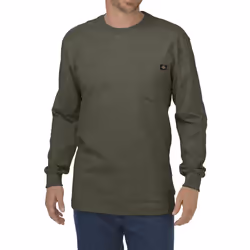 Dickies Men's Big and Tall Long Sleeve Heavyweight Crew Neck  Moss Green  2T