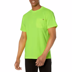 Dickies Men's Big & Tall Heavyweight Crew Neck Short Sleeve Tee Big  Bright Yellow  Large Tall