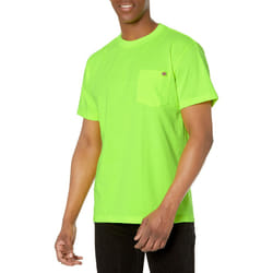 Dickies Men's Big & Tall Heavyweight Crew Neck Short Sleeve Tee Big  Bright Yellow  Large Tall