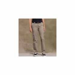 Dickies Womens Relaxed Fit Stretch Cargo Straight Leg Work Utility Pants  Desert Sand  8 US