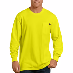 Dickies Men's Long Sleeve Heavyweight Crew Neck Bright Yellow 3X