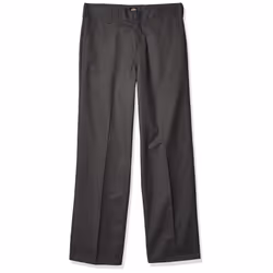 Dickies Boy's Big Flex Waist Flat Front Pants  Charcoal  10 Husky