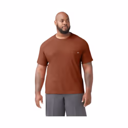 Dickies Men's Short Sleeve Performance Cooling Tee  Red Rock Heather  2X