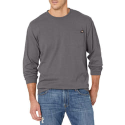 Dickies mens Long Sleeve Heavyweight Crew Neck Work Utility T Shirt  Burgundy Single Dye Heather  Medium US