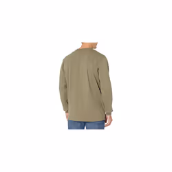 Dickies Men's Long Sleeve Heavyweight Crew Neck  Military Green Single Dye Heather  XL