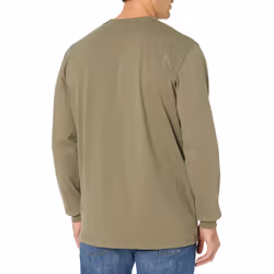 Dickies mens Long Sleeve Heavyweight Crew Neck Big and Tall Work Utility T Shirt  Military Green Single Dye Heather  3X-Large US