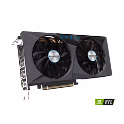 Gigabyte GeForce RTX 3060 Ti Eagle OC 8G (REV2.0) Graphics Card, 2X WINDFORCE Fans, LHR, 8GB 256-bit GDDR6, GV-N306TEAGLE OC-8GD REV2.0 Video Card