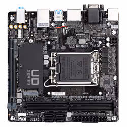 GIGABYTE H610I Motherboard - Supports Intel Core 14th CPUs, 4+1+1 Hybrid Digital VRM, up to 5600MHz DDR5, 1xPCIe 3.0 M.2, GbE LAN, USB 3.2 Gen 1 - Additional view 4