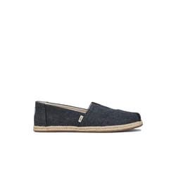 Women's Toms Washed Canvas Espadrille Pumps in Black - UK 3