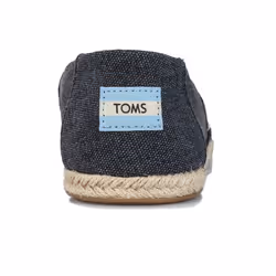 Women's Toms Washed Canvas Espadrille Pumps in Black - UK 3
