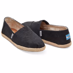 TOMS Washed Canvas Espadrilles Slip-on shoes Female Black, Brown