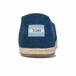 Women's Toms Washed Canvas Espadrille Pumps in Blue - UK 3