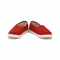 TOMS Youth Red Canvas Classic Espadrilles - UK 13 Kids