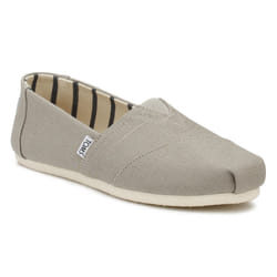 TOMS Womens Grey Heritage Canvas Classic Espadrilles - UK 3