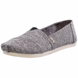 Toms Classic Black Repreve Recycled Womens Slipons Shoes - 3 UK 35.5 EU 5 US