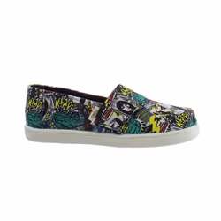 Toms Classic Marvel Print Slip-On Multicolor Canvas Infants Plimsolls 10015436 (UK ) - 5k