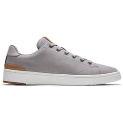 TOMS Mens Canvas Casual Shoes Lace Up Sneakers - Grey - US 10