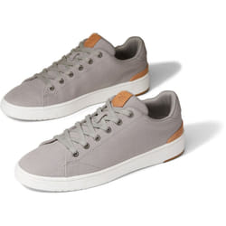 ) TOMS Travel Lite 2.0 Low 100% Cotton Men's Grey Trainers - Grey, 11 (Adults'
