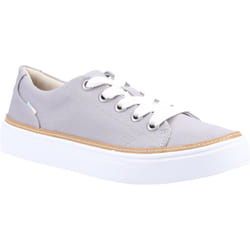 ) TOMS Alex 100% Cotton Women's Drizzle Grey Trainers - Grey, 8 (Adults'