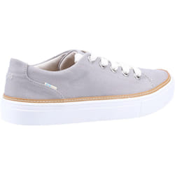 ) TOMS Alex 100% Cotton Women's Drizzle Grey Trainers - Grey, 5 (Adults'
