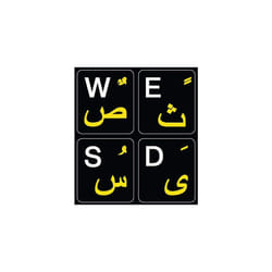 Farsi (Persian) English US Keyboard Sticker Non Transparent Black