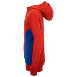 Marvel Super Heroes Hero Boys Zip-Up Fashion Hoodie Sweatshirt for Kids (Red  10/12)