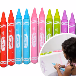 Crayola Kids Scented Body Wash Pens 10 Pack Washable Kids Bath Paint in Assorted colors Non-Toxic for Toddlers and Kids Bat ...