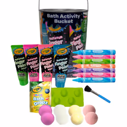 Crayola Bath Activity Bucket 30 Piece Neon Set