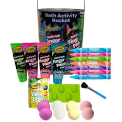 Crayola Bath Activity Bucket  30 Piece Neon Set