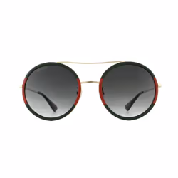 Gucci Sunglasses GG0061S 003 Gold Green and Red Green Gradient