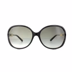 Gucci Sunglasses 0076S 002 Black Gold Grey Gradient