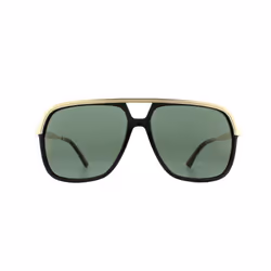 Gucci Sunglasses GG0200S 001 Black and Gold Green