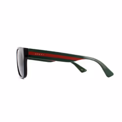 Gucci Sunglasses GG0341S 001 Black Green Red Grey