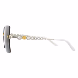 Gucci Sunglasses GG0644S 001 Silver Grey