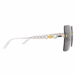 Gucci Sunglasses GG0644S 001 Silver Grey