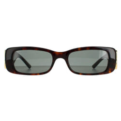 Balenciaga Sunglasses BB0096S 002 Dark Havana Green