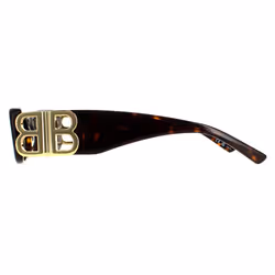 Balenciaga Sunglasses BB0096S 002 Dark Havana Green