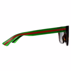 Gucci Sunglasses GG0001SN 003 Havana Green Grey Grey