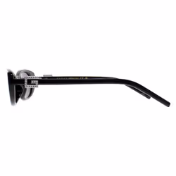 Gucci Sunglasses GG1680S 002 Black with Silver Crystal Stud Detail Grey