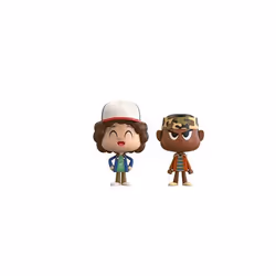Funko 21969 VYNL Stranger Things Dustin and Lucas Vinyl Figure, 4-Inch (New)