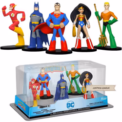 Funko Hero World DC Super Heroes Superman Flash Batman Wonder Woman Aquaman 5 Pk