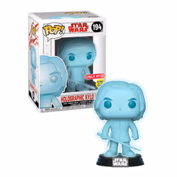 Funko POP! Star Wars Holographic Kylo Ren 194 Target Exclusive comes with Chalice Collectible Case