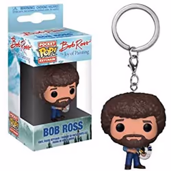 Funko POP! Keychain: TV Bob Ross Collectible Figure Multicolor