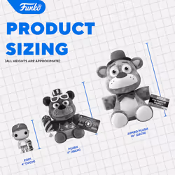 Funko Plush: Five Nights at Freddy's (FNAF) Pizza Sim: Lefty - FNAF Pi