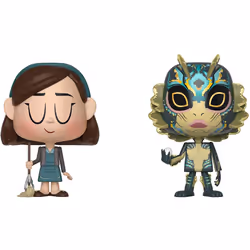 Funko 32738 VYNL 4" 2-Pack: Shape of Water: Elisa & Amphibian Man, Multi