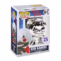 Funko Pop! Tokyo Ghoul Ken Kaneki Silver Chrome Funimation 25th Anniversary Exclusive