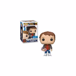 Funko Pop! Back to The Future #964 Marty with Hoverboard Walmart Exclusive Vinyl Figure Comes in Pop Protector