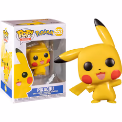 FUNKO POP! GAMES: Pokemon - Pikachu (Waving) + Pop Protector