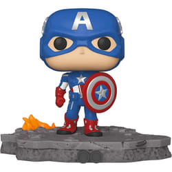 Funko Pop! Deluxe, Marvel: Avengers Assemble Series - Captain America, Amazon Exclusive, Figure 6 of 6